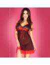 Babydoll in Black and Polka dot Red Chilirose 160042