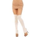 leg avenue - knit warmers ivory