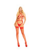 leg avenue - heart body harness red s