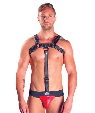 Extensão de Harness Mister B Couro Preto,600508 Extensão de Harness Mister B Couro Preto,600508
