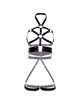 leg avenue - vegan leather grip body harness black s