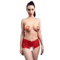 chilirose - cr 4641 panties crotchless red s/m