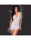 Babydoll Rendas nas Copas e Laterais Branco ou Vermelho Chilirose,160048