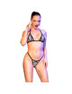 chilirose - cr 4659 bikini plateado s/m