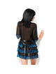 chilirose - cr 3837 pegnoir azul negro s/m