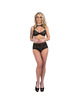 livco corsetti fashion - linera for the senses collection sujetador + panty negro