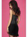 Corset Chilirose Black with White Polka dots 161058