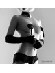 bijoux - burlesque cubrepezones negro