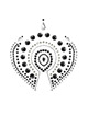 bijoux - indiscrets flamboyant negro plata