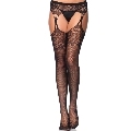 leg avenue - tear drop garterbelt sotckings black