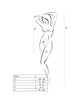 passion - woman bs027 bodystocking estilo vestido blanco talla unica
