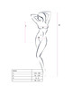 Passion - woman bs035 bodystocking blanco talla unica