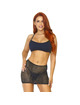 leg avenue - vestido convertible de tubo negro t.u.