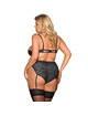 Conjunto de Lingerie Subblime com Cintas de Liga Plus Size Aurora