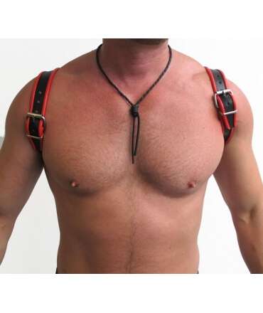 Harness Halter Black Red 600634