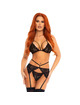 leg avenue - set tres piezas de encajes florales s