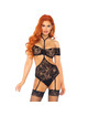 Leg avenue - set two pieces top teddy s/m