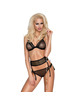 me-seduce - klara set negro s/m