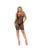 leg avenue - daisy crochet mini dress one size