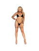 leg avenue - fence net mini dress one size