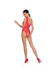 Passion - woman bs086 red bodystocking one size