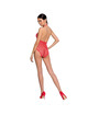 Passion - woman bs087 red bodystocking one size