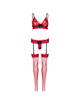 Leg avenue - three pieces set one size - red