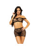 Conjunto de Lingerie Leg Avenue Conjunto 3 Peças Mini saia, Tangas e Top
