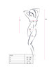 passion - bs094 bodystocking negro talla unica