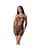 passion - bs096 bodystocking negro talla unica