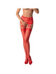 passion - s027 black tights with garter one size