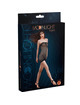 moonlight - modelo 17 vestido rejilla negro talla unica