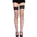 leg avenue - medias de red encaje negro