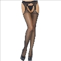 leg avenue - transparent garter stockings