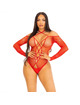 leg avenue - body crothless with gloss red