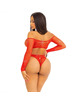 leg avenue - body crothless with gloss red