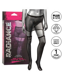 radiance - garter skirt thigh highs plus size