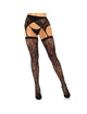 Leg avenue - lace thigh highs garterbelt black