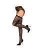 Leg avenue - lace thigh highs garterbelt black