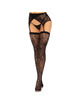 Leg avenue - medias encaje liguero rojo