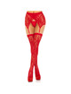 Leg avenue - lace thigh highs garterbelt black