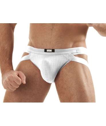 Suspensorio de código de BARRAS El Swim de Jock,Blanco, 125013