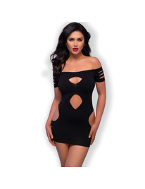 chilirose - cr 4671 vestido negro s/m