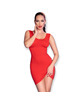 chilirose - cr 4622 vestido rojo s/m