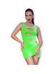 Mini Vestido Chilirose Kyra Verde Flurescente