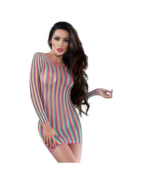 chilirose - vestido cr 4334 multicolor s/m