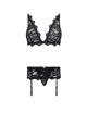 Livco corsetti fashion - belita lc 90231 sujetador + panty + liguero negro s/m