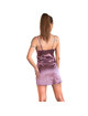 Livco corsetti fashion - jacqueline lc 90249 dressing gown + shirt + panty violet s/m