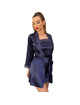 Livco corsetti fashion - jacqueline lc 90249 bata + camisa + panty azul marino s/m
