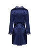 Livco corsetti fashion - jacqueline lc 90249 dressing gown + shirt + panty navy blue s/m